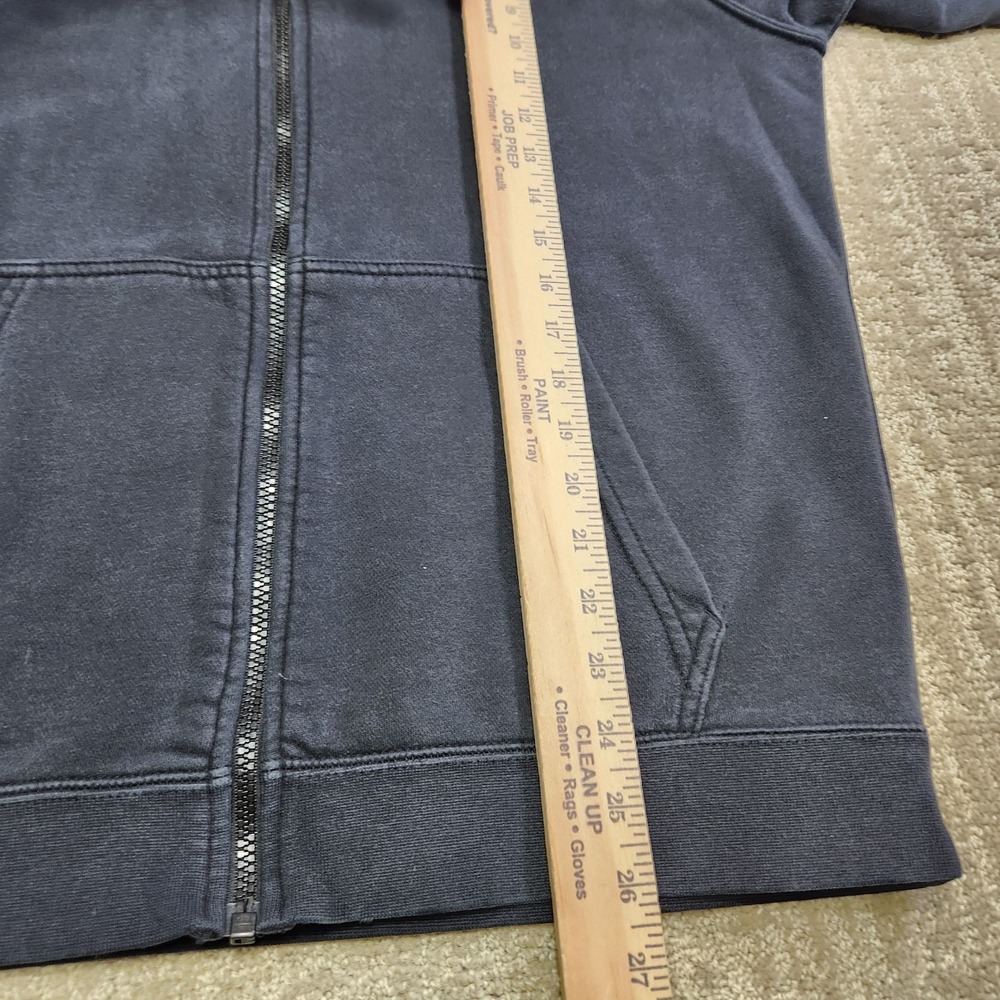 Nike Hoodie Men Large Full Zip Faded Black Club Fleece Distressed Blend Retro - Picture 8 of 13